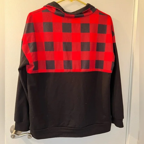 Buffalo Plaid Quarter Zip - Picture 2 of 5